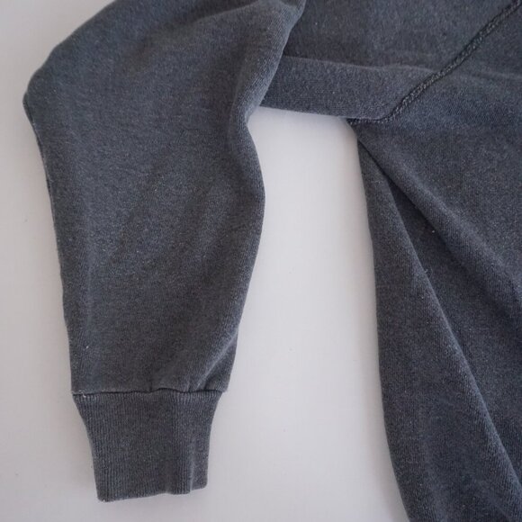 Vintage Tultex Grey Puppy Apple Graphic Sweatshirt 90s Sweater Grandmacore M - Picture 9 of 9